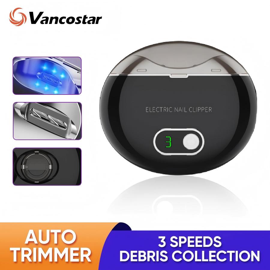 Baby Nail Trimmer Electric - Cortauñas eléctrico de 3 velocidades para