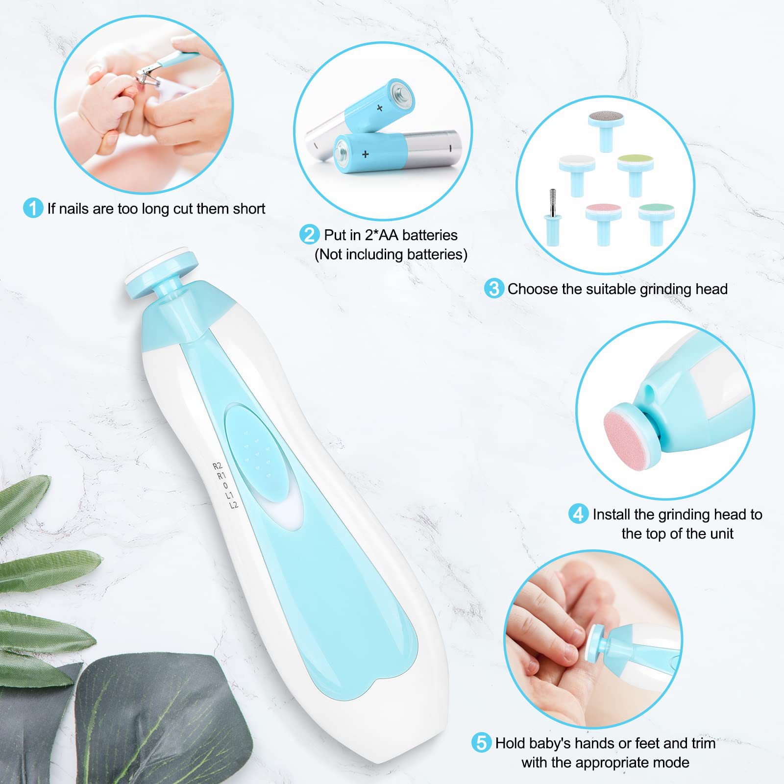 Cortauñas eléctrico multifunci - Baby Nail Trimmer Electric reseña y precio