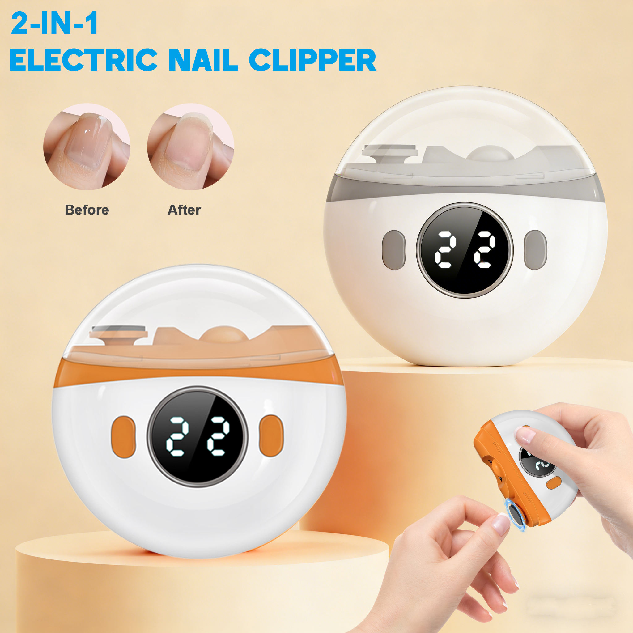 Cortauñas Eléctrico 2 en 1, Pu - Baby Nail Trimmer Electric reseña y precio