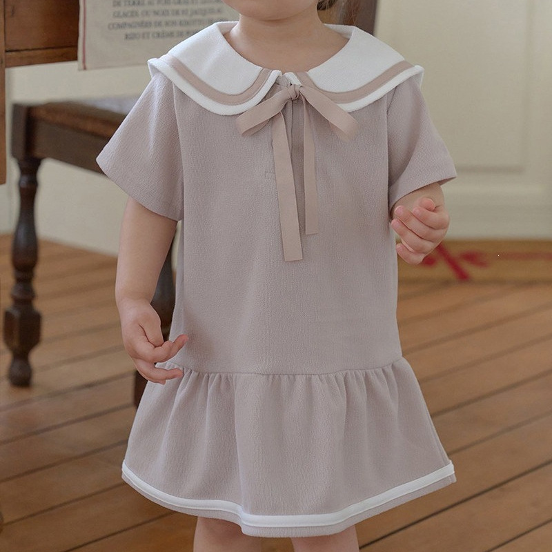 Vestido con Cuello para Niña,  - Baby Products Korean reseña y precio